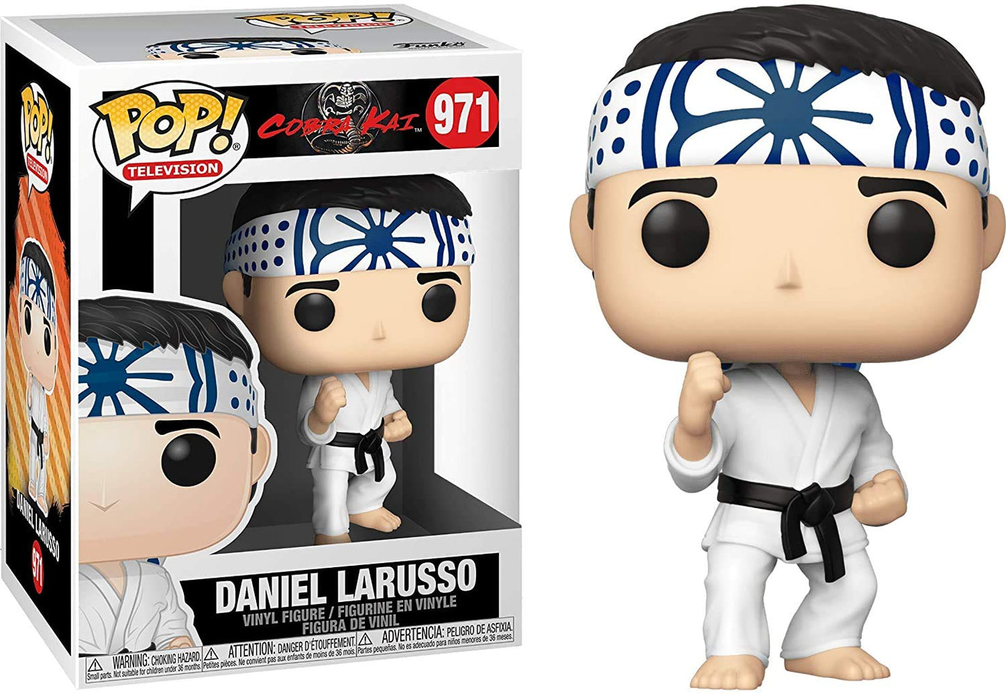 Pop Daniel Larusso [Cobra Kai] Funko Pop! Vinyl Figure (Bundled With Compatible Pop Box Protector Case), Multicolored, 3.75 Inch