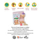 Mentari Toys - Ice Cream Kiosk - 7Pc Wooden Play Shop With Cornets & Scoops - Press & Drop Feature - Pretend Play Toy For Toddle