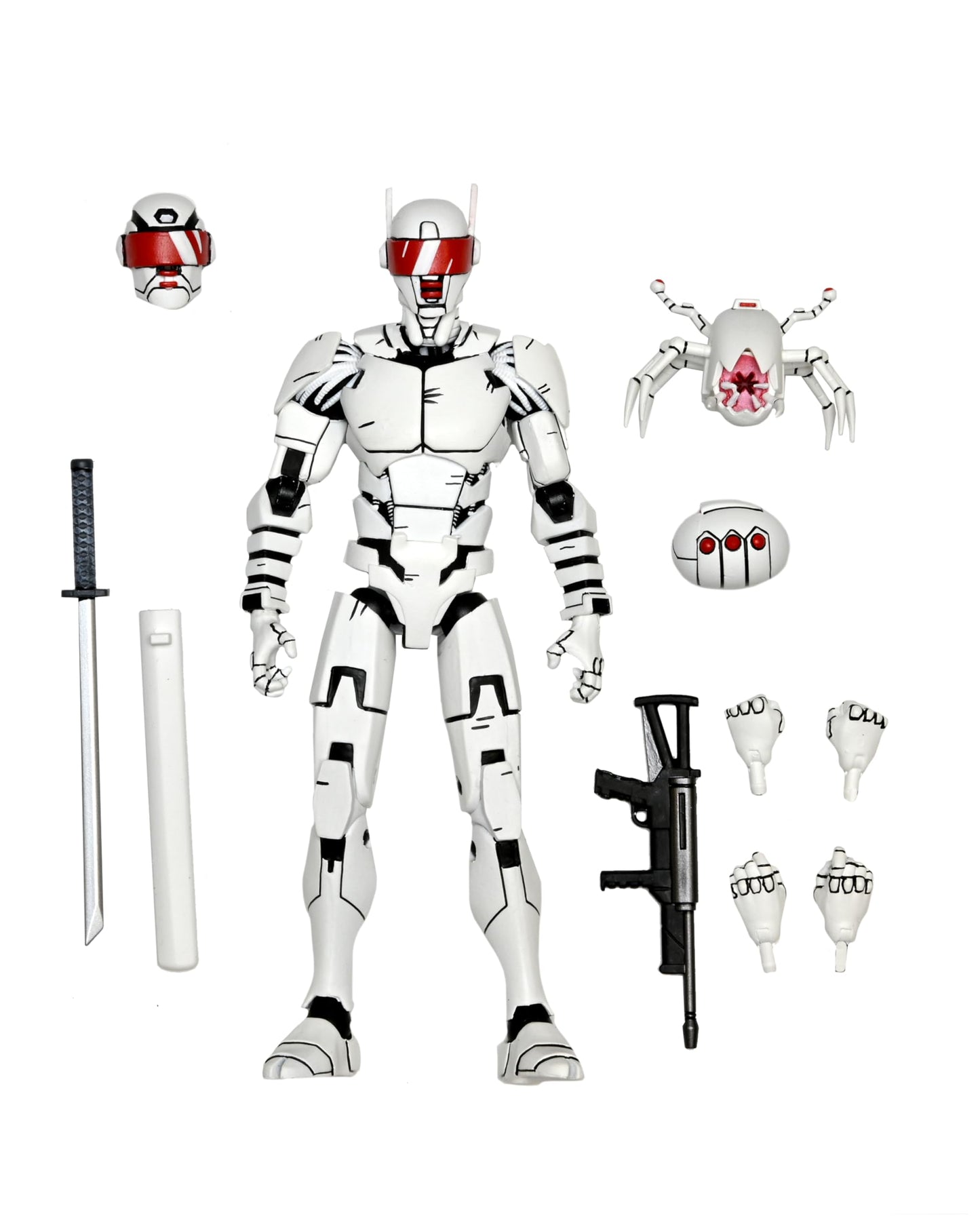 NECA Teenage Mutant Ninja Turtles Ultimate Elite Synja Patrol Bot - 7” Scale Action Figure - The Last Ronin, Plastic, Model 54325