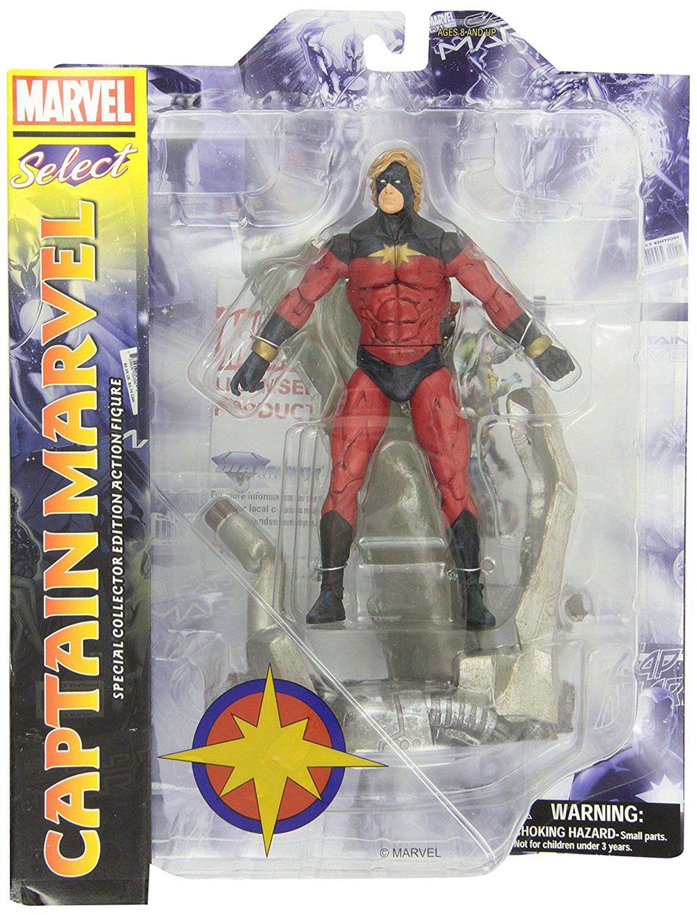 Diamond Select Toys Marvel Select Captain Marvel Action Figure, 7 Inches