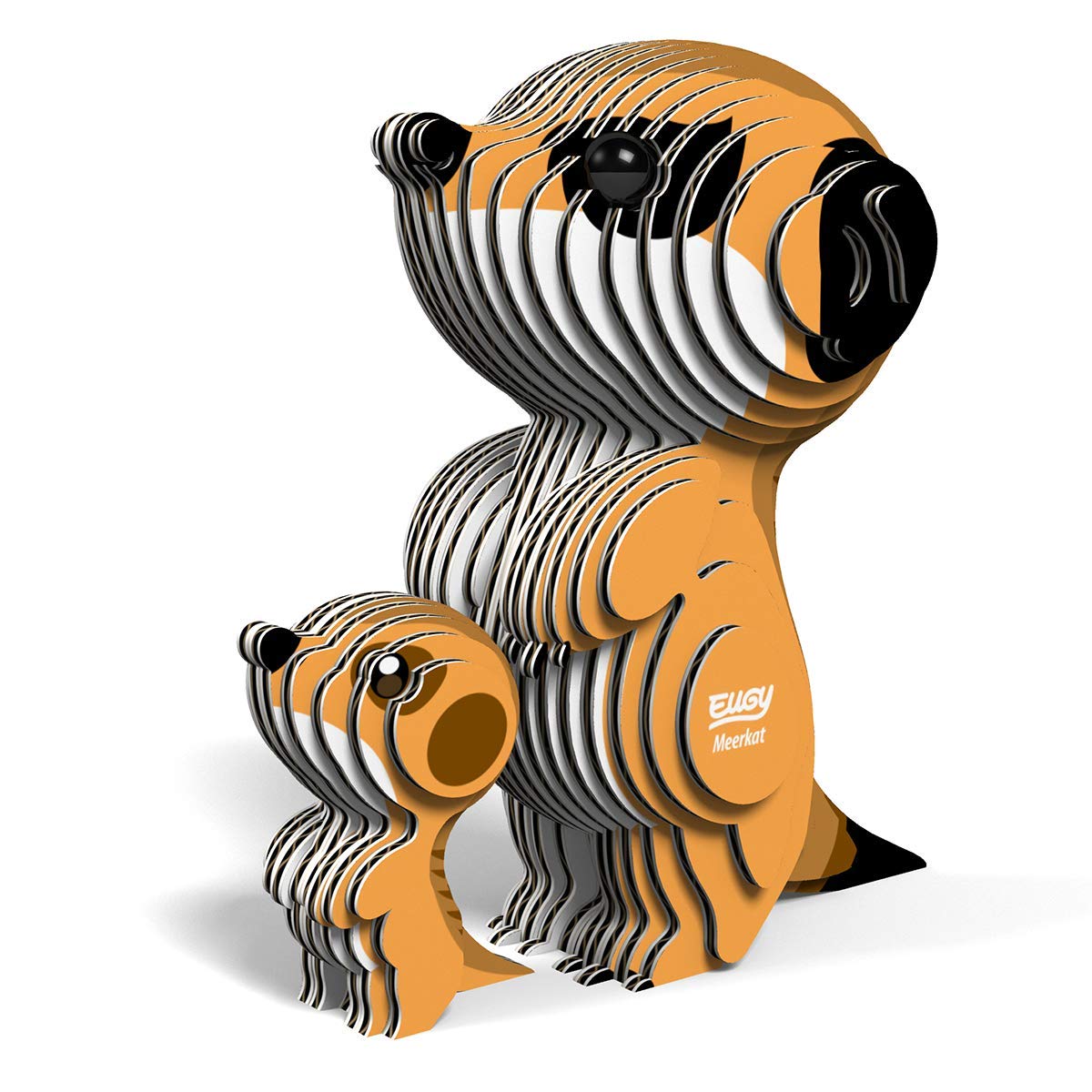 Eugy Meerkat 3D Puzzle, 40 Piece Eco-Friendly Educational Learning Puzzles For Kids 6+