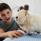 Mattel Minecraft Goat Plush Toy, 8-inch Soft Doll, Polyester, Multi Color, Model HBT43