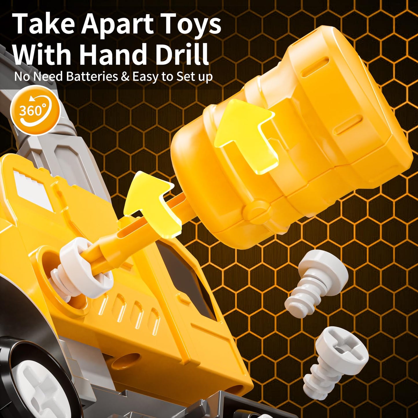 Watudou Toys For Ages 5-7, 5-In-1 Take Apart Vehicle Trucks Transform To Robot, 5 6 7 Year Old Boy Christmas Birthday Gift Ideas