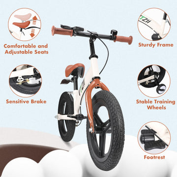 Vtzii Balance Bike 2 In 1 With Pedals Brake Training Wheels Kickstand Pneumatic Tyre,For Kids 2-7 Years Old,Kids Bike 12 14 16 I