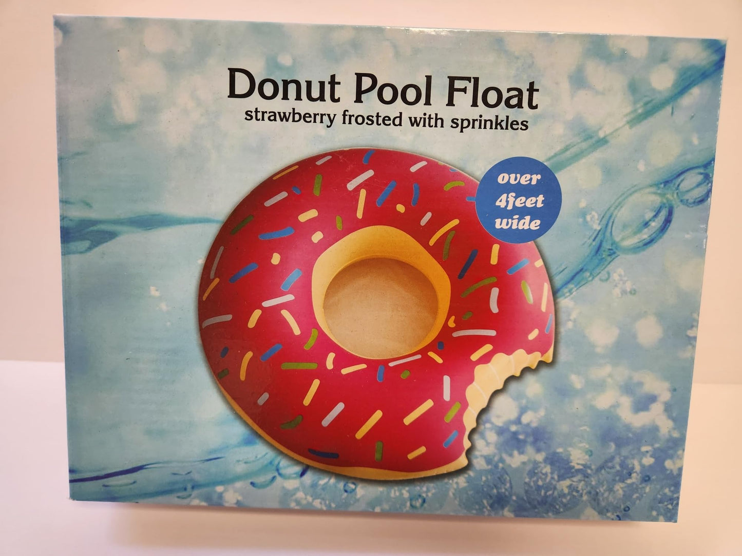 Giant Inflatable Pool Floats (Strawberry Frosted Donut)