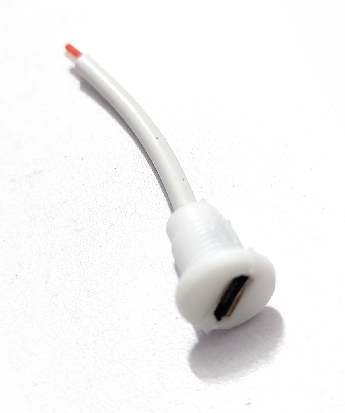 Wizzo (Pack Of 100 Pieces Micro Usb V8 Female Panel Mount Socket Connector With 3 Inch Moulded Wire For Electronic Circuits, Diy