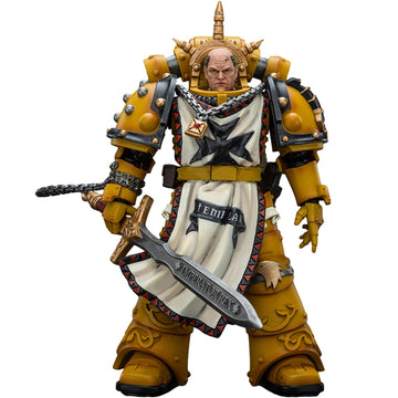 Joytoy Warhammer 40K Imperial Fists, Imperial Fists Sigismund, First Captain Of The Imperial Fists 1/18 Action Figure Model, Ded