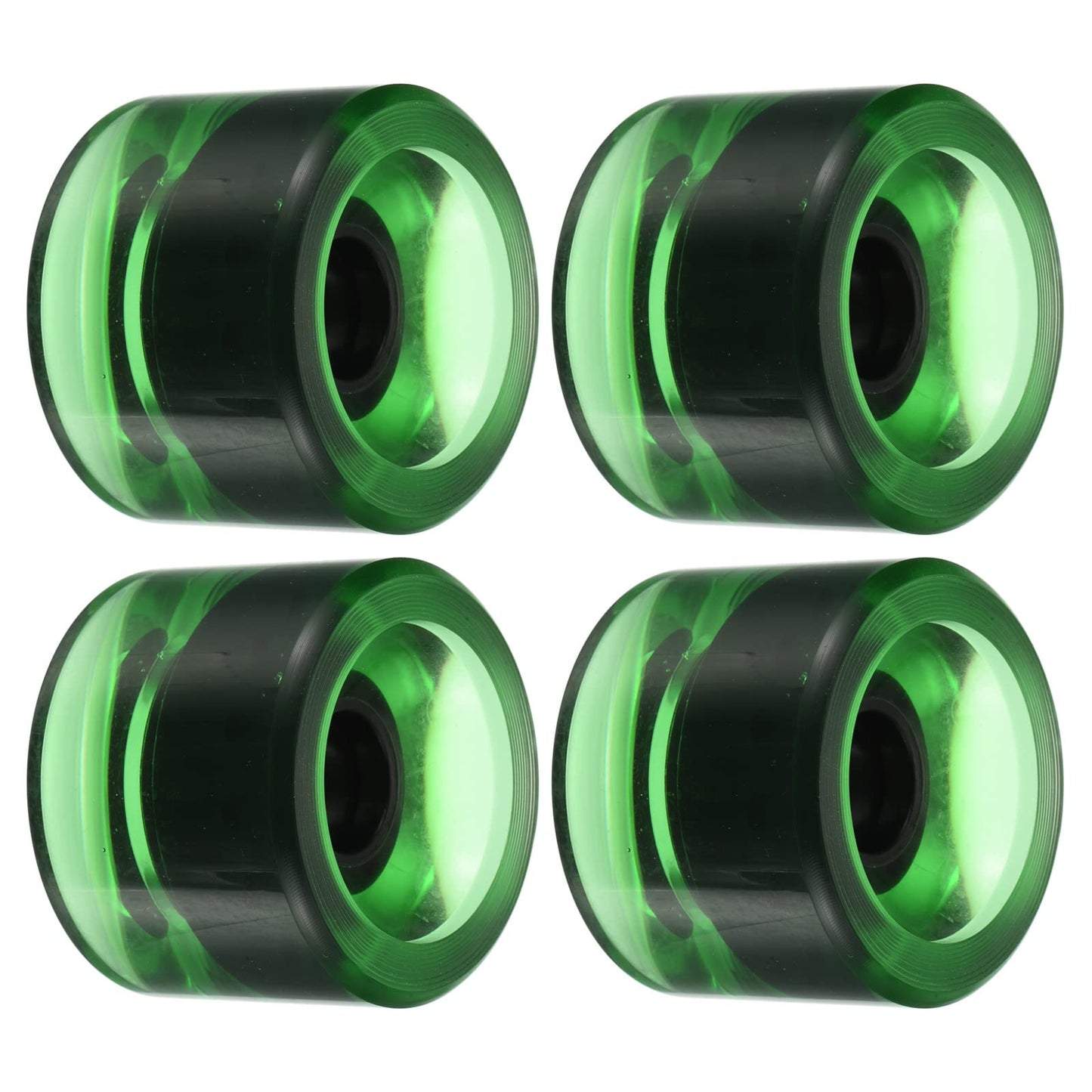 PATIKIL 70mm 78A Longboard Wheel Soft, 4 Pack Cruiser Wheels Street Wheels for Skateboards Skateboard Wheel Replacement PU, Clea
