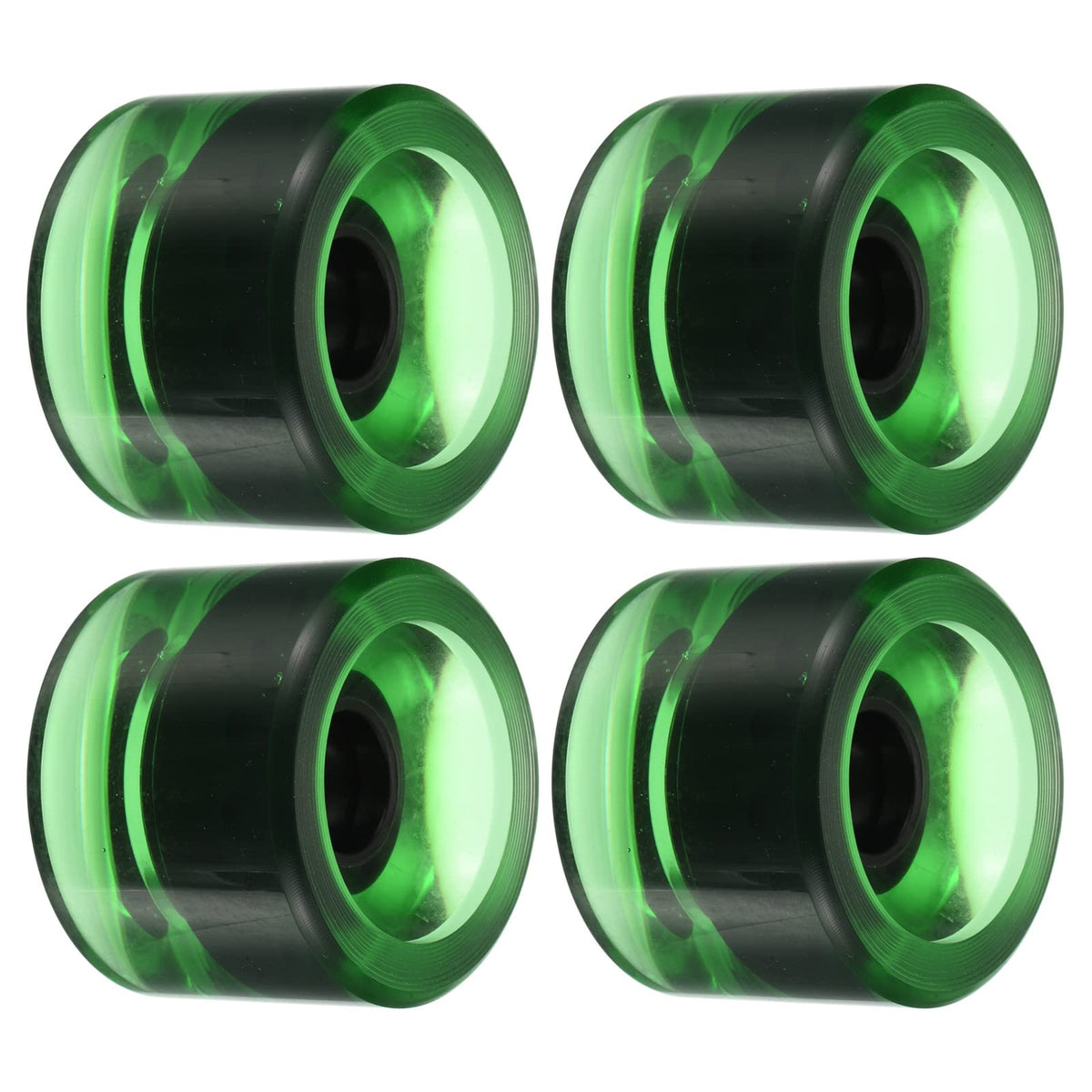 PATIKIL 70mm 78A Longboard Wheel Soft, 4 Pack Cruiser Wheels Street Wheels for Skateboards Skateboard Wheel Replacement PU, Clea