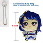 Kooliya Small Size Genshin Impact Figure Plush Doll - Raiden (4 Inch), Keychain Anime Figure Soft Stuffed Gift For Game Fans (Ra