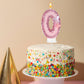 JonesLi Birthday Candles?Glitter Butterfly Cake Toppers Pink Sequins Wedding Numeral Cupcake Decorations?Suitable for Girl and b