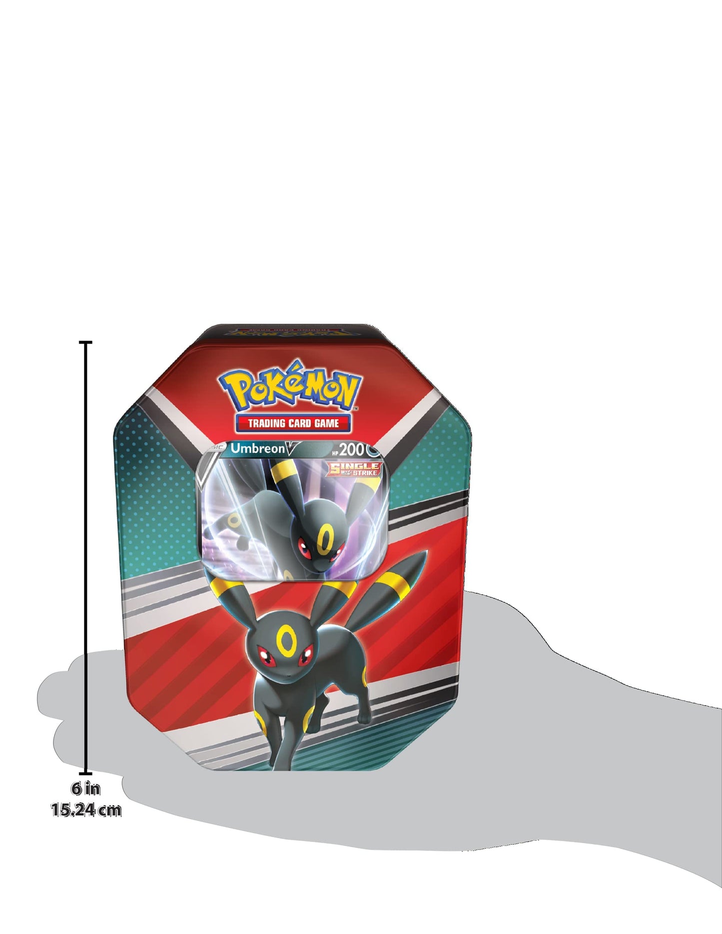 Pok  mon TCG: V Heroes Tin Espeon (1 Foil Card & 4 Booster Packs),Single,Multicolor