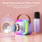 Mini Karaoke Machine For Kids Adults: Portable Bluetooth Karaoke Microphone Speaker With 2 Wireless Microphones For Singing - Birthday Gifts For Girls Toys Family Home Party Travel