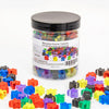 AiFanS 144 Pieces Meeples Game Tokens - 16mm Acrylic Board Game Accessories, Translucent, 6 Colors with Portable Box