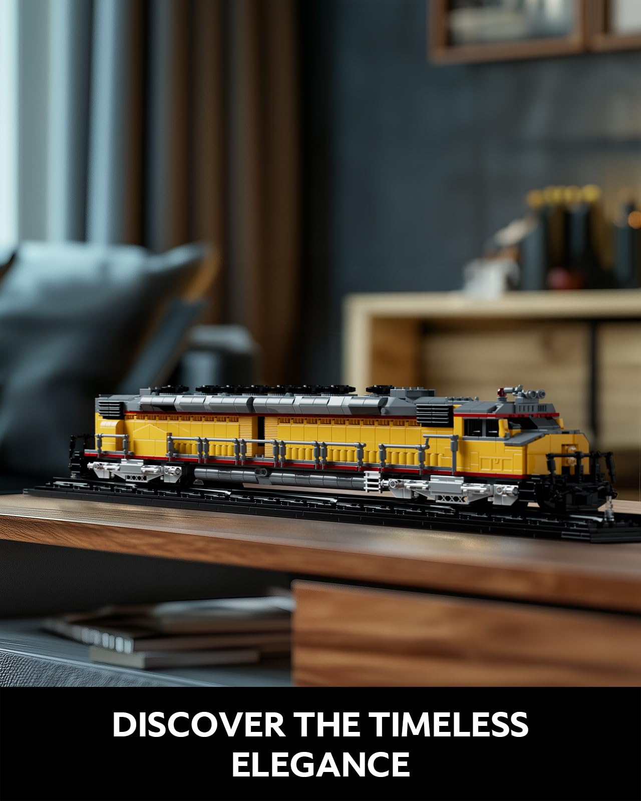 Nifeliz DDA40X Locomotive Building Set with Base  Collectible Steam Train Building Toy Model for mature-themed Train Lovers  Ideal Gift for Home D?cor (1603 PCS  NF10296)