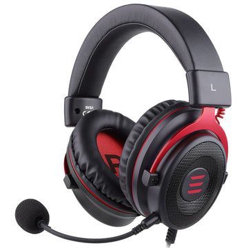 EKSA E900 Gaming Headset with Microphone - PC Headset with Detachable Noise Canceling Mic