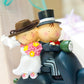 Hercicy 36 Pcs Mini Cowboy Hats for Crafts Wedding Favors Decoration Flocking Miniature Felt Cowgirl Western Party Hat Dollhouse