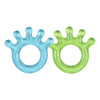 Green Sprouts Cooling Teether| Soothes Gums & Promotes Healthy Oral Development |Safer Plastic Filled With Sterilized Water,Chill For Extra Relief,Textured Surface To Massage Gums,2 Count (Pack Of 1) Blue