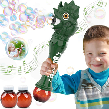 Aooess Bubble Wand Toys For Kid 3-8 Years Old Boys: Dinosaur Bubble Wand Bubbles Machine Bubble Blower For Toddlers 1-3 Dinosaur