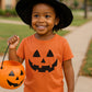 Tstars Jack O ' Lantern Spooky Pumpkin Face Shirt - Boys, Girls & Toddler Halloween T-Shirt For Kids 18M Orange