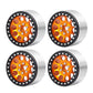 Benedict Harry 2.2 '' Beadlock CNC Wheels Rim 35mm for for 1/10 RC Axial SCX10 Wraith 90048 90018 RR10 TRX4 crawler car (Orange)