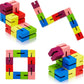 6 Pcs Wooden Fidget Toy Twist Block Cubes Puzzle Sensory Toys Fidget Cubes For Teens Party Favors For Boys And Girls