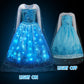 Davvew Princess Dress Light Up Halloween Costumes For Girls Age 3-10 Year Old Costume For Kids Toddler Dress Up Clothes