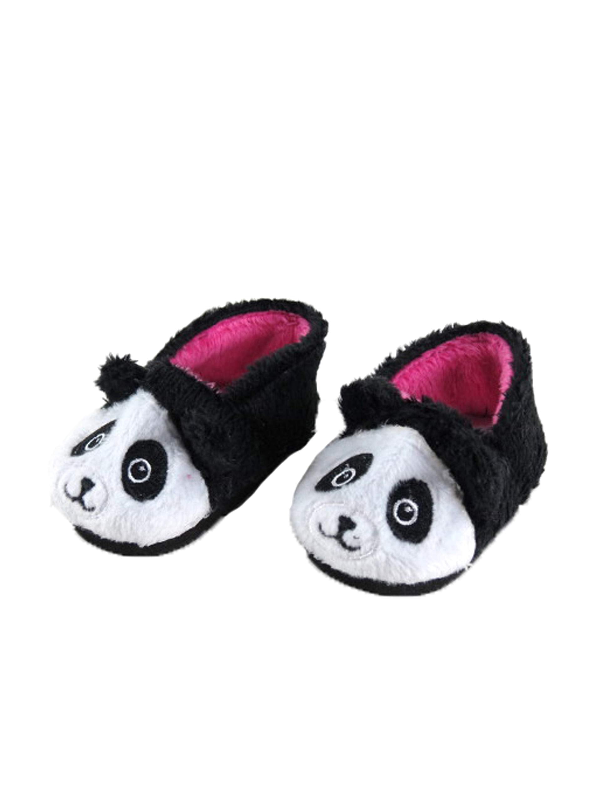 American Fashion World Panda Slippers for 18-Inch Dolls | enhanced Quality & Trendy Design | Dolls Shoes | Shoe Fashion for Dolls for Popular Brands