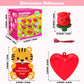 Surcvio 28 Pack Valentine Mochi Squishies Gifts For Kids, Greeting Cards And Mochi Squishies Filled Hearts Kawaii Squishies Stress Relief Fidget Toys Classroom Exchange Party Favors Prizes Gifts