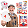 Jumbo Playing Cards, Gigantic Playing Cards - Oversized Cards Extra Large Deck of Cards for Family Game Nights and Casino Party 