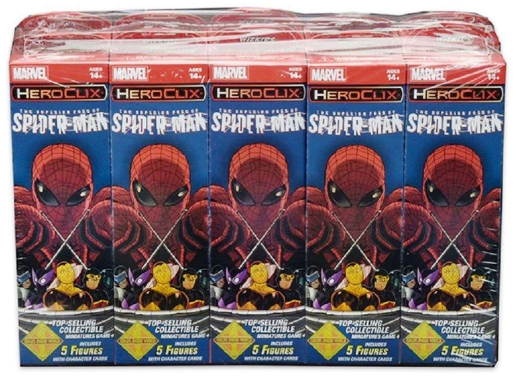 HeroClix Marvel HeroClix: Superior Foes of Spider-Man Booster Brick, Multicolor, Model WK72415, Plastic Collectible Game
