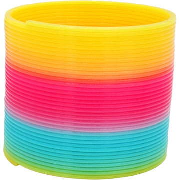 The Dreidel Company Plastic Multicolor Coil Spring, Goody Bag Fillers, Party Favor For Kids, 3' Inches (80Mm) (2-Pack)