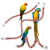 Jusney Bird Rope Perches,Parrot Toys 48 Inches Rope Bungee Bird Toy (48 Inches)1 Pack]