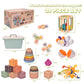 Montessori Toys For 1 Year Old,Baby Toys 6-12 Months,Stacking Building Blocks & Soft Infant Teething Toys & Matching Eggs For To