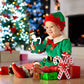 Rtteri 6 Pcs Christmas Elf Clothes Accessories Doll Costume Doughnut Christmas Tree Doll Clothes Felt Snowman Gingerbread Man Do