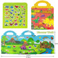 Reusable Sticker Book, Dinosaur Stickers Educational Learning Toys Travel Stickers Activity Books For Toddler Girls Boys Age 3+ Birthday Gifts