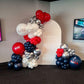 Blue And Red Balloons,60 Pcs 12 Inches Royal Blue Light Blue Dark Blue Red Silver Latex Balloons For Boys Kids Birthday,Independ