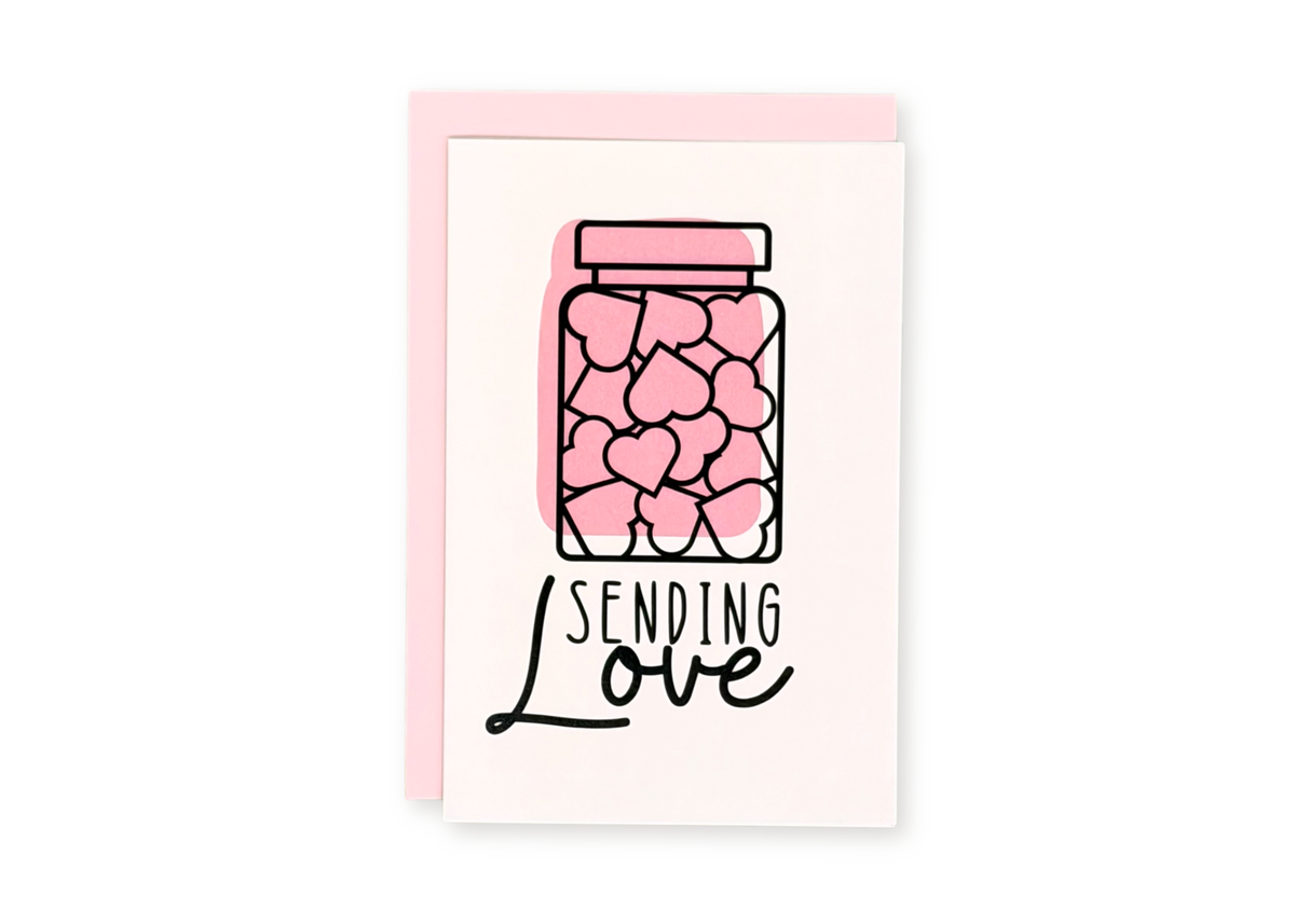 Sending Love Greeting Card