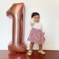 Rose Gold Number 1 Balloon For First Birthday 40 Inch, 1St One Number Balloons Birthday Decorations For Girl Boy Toddler Baby