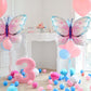 2 Pcs Pink Blue Butterfly Balloons Giant Butterfly Foil Mylar Balloon Butterfly Themed Party Girl Party Wedding Birthday Party D