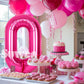 Suwen 40 Inch Hot Pink Large 0 Balloon Numbers Big Foil Helium Number Balloons 0-9 Jumbo Happy 0Th Mylar Birthday Party Decorati