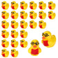 25pcs Back to School Resin Ducks, Mini Tiny Little School Theme Miniature Duck Small Resin Animal for DIY Dollhouse Garden Bonsa