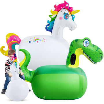 Hiboom Giant Inflatable Hopping Toys 51 Inch Bouncer Animal Toys Ride On Toys Hopping Toys Hopper For Birthday Party Gifts Suppo