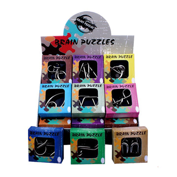 Ahyuan 24 Pack Metal Puzzles Easter Basket Stuffers Iq Wire Metal Puzzles With Paper Box Gift Package Great Educational Metal Puzzle Games Toys Magic Trick Toy For Party Favor Kids Adults Challenge