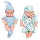 Onest 2 Sets 7 Inch Dolls Cute Baby Dolls Include 2 Pieces Baby Mini Dolls, 2 Sets Handmade Doll Clothes