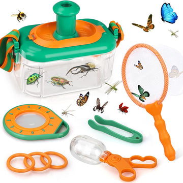 Toy Life Outdoor Toys Bug Catcher For Kids, Bug Catching Kit With Butterfly Net, Magnifying Glass, Insect Habitat, Bug Toys Box, Tweezers, Kids Explorer Kit Outside Toys Gifts For 3 4 5 6 7 8