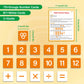 Kasfalci Math Games For Kids,Math Manipulatives,Card Board Games,Addition Subtraction Multiplication Division Learning Games,Num