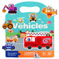 Reusable Sticker Books For Toddlers 2-4 Years, Sticker Books For Kids 1-3, Birthday Gifts For Kids Toddler Boys Girls Travel Toys (Vehicles)