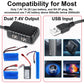 Tosiicop 7.4V Lipo Battery Charger - RC Car Balance Chargers USB Cable 2-in-1 with XH-3P Plug 1A for 2S Batteries RC Cars Drone