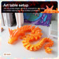 Rwsefk 30 In 3D Printed Dragon, 30Inch Dragon,3D Dragon Toy,Large Dragon Present,Ariculated Crystal Dragon (Flame Colour, 30Inch